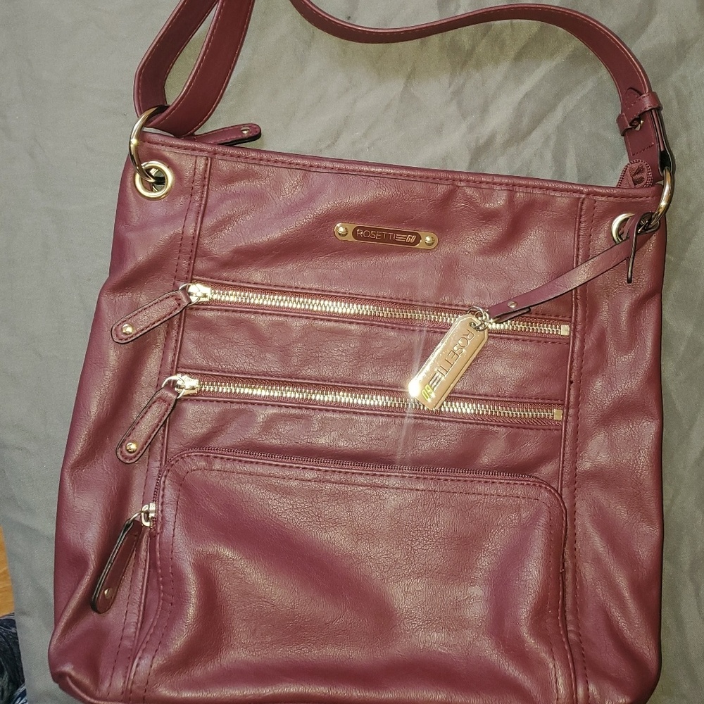 Large Maroon Crossbody